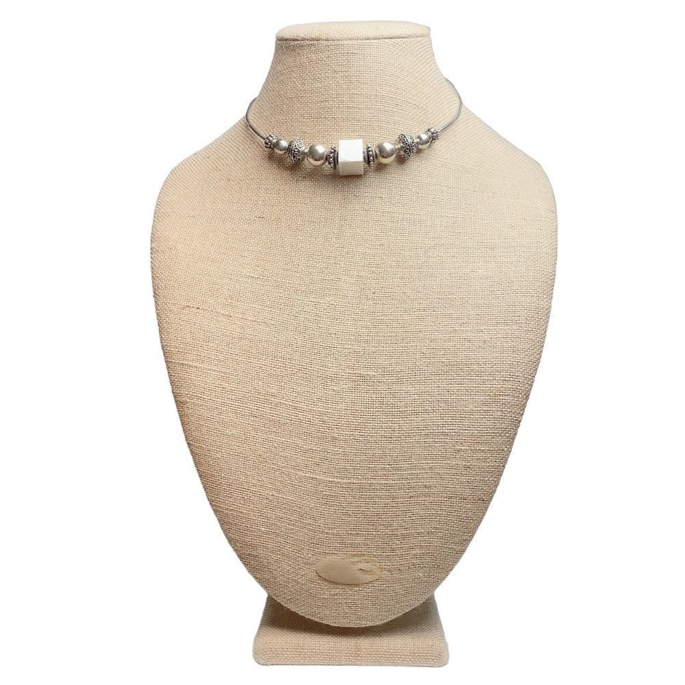 Mexican 925 Solid Sterling Silver Collar Like Cho… - image 2